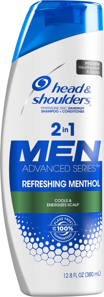 slide 3 of 3, Head & Shoulders Refreshing Menthol Dandruff 2 in 1 Shampoo and Conditioner, 12.8 fl oz, 12.8 fl oz