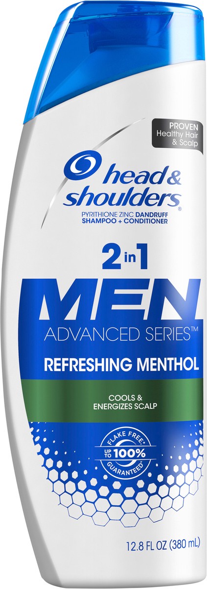 slide 1 of 3, Head & Shoulders Refreshing Menthol Dandruff 2 in 1 Shampoo and Conditioner, 12.8 fl oz, 12.8 fl oz