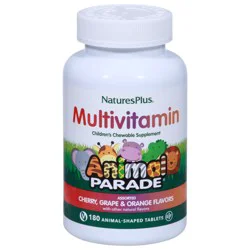 Nature's Plus Animal Parade Assorted Multivitamin 180 Animal Shaped Tablets