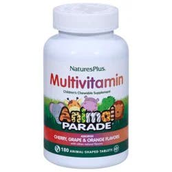 Nature's Plus Animal Parade Assorted Multivitamin 180 Animal Shaped Tablets