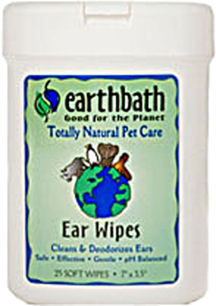 slide 1 of 1, earthbath Ear Wipes for Dogs, 25 ct