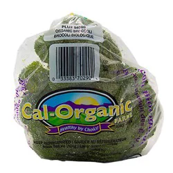 Organic Wrapped Broccoli