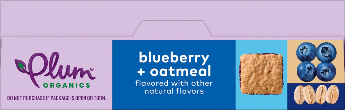 slide 4 of 9, Plum Organics Jammy Sammy Snack Size Sandwich Bar Blueberry + Oatmeal 5-Count Box/1.02oz Bars, 5 ct