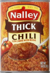 Nalley Thick Chili Con Carne With Beans, 17g Protein Per Serving, 14 oz. Can