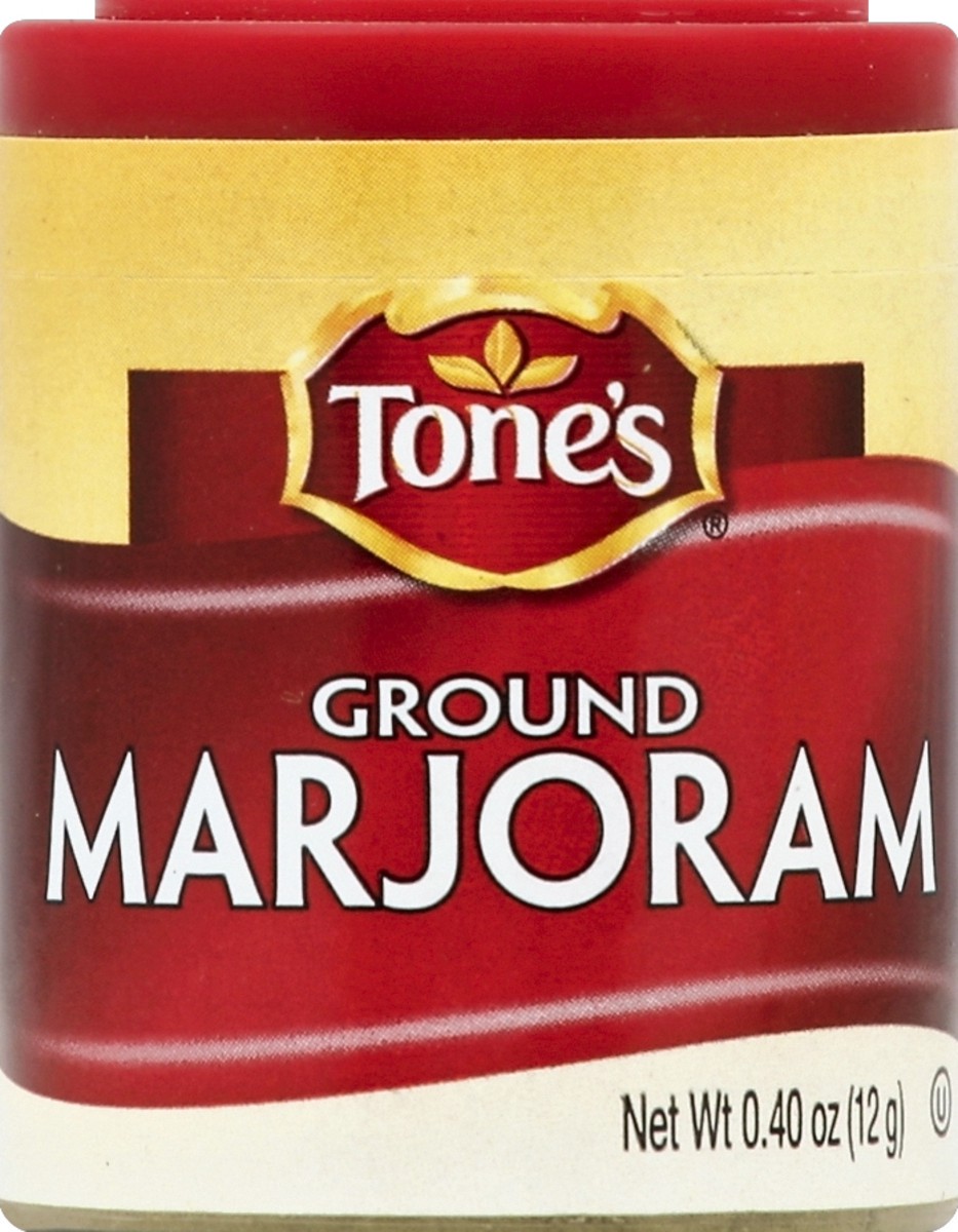 slide 2 of 2, Tone's Marjoram 0.4 oz, 0.4 oz