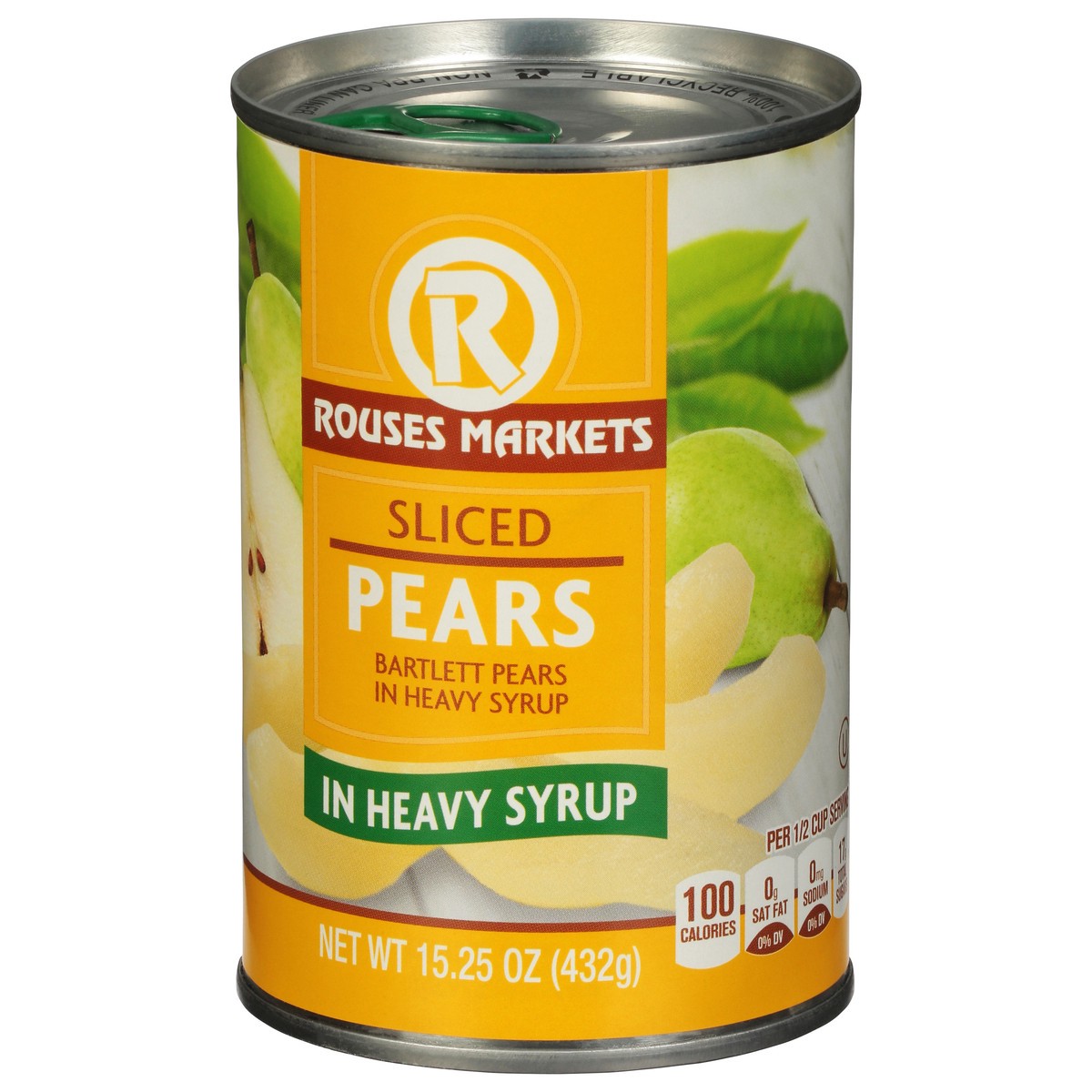 slide 3 of 9, Rouses Markets Sliced Pears in Heavy Syrup 15.25 oz, 15.25 oz