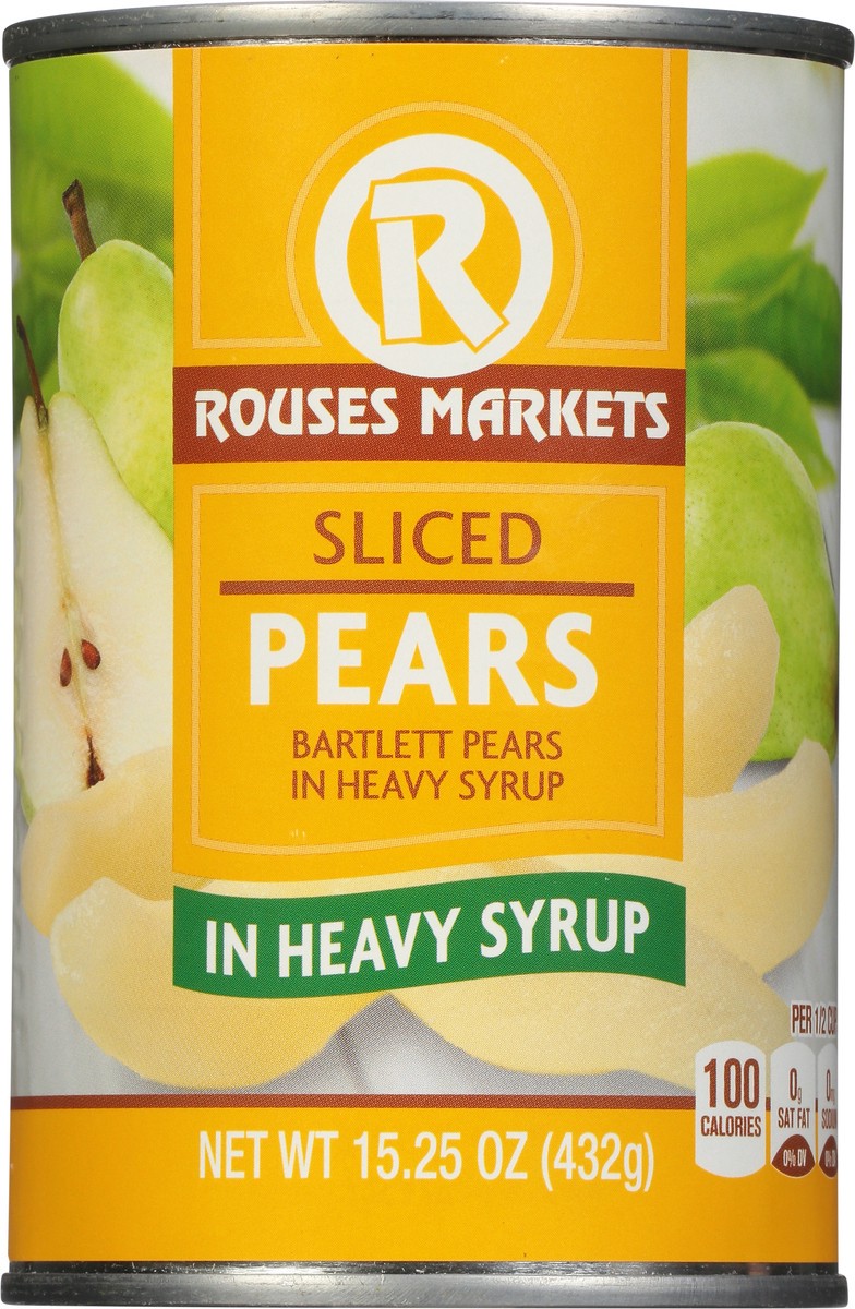 slide 2 of 9, Rouses Markets Sliced Pears in Heavy Syrup 15.25 oz, 15.25 oz