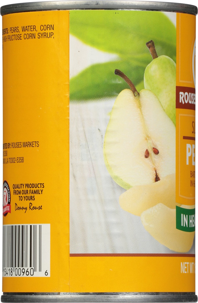 slide 9 of 9, Rouses Markets Sliced Pears in Heavy Syrup 15.25 oz, 15.25 oz