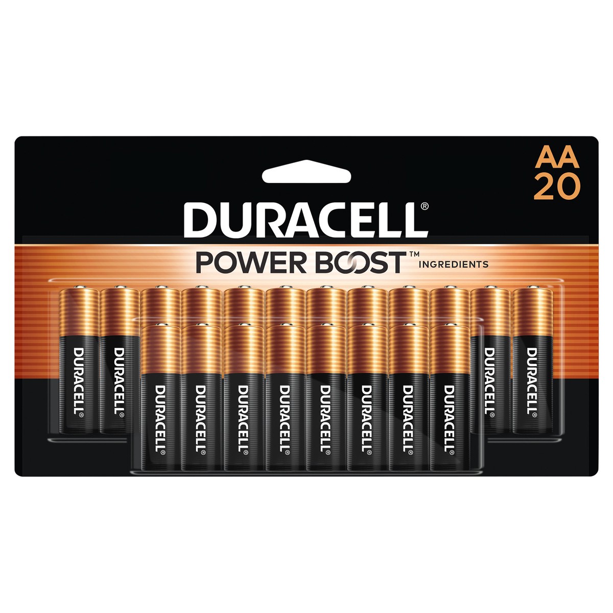 slide 1 of 27, Duracell Coppertop AA Alkaline Batteries, 20/Pack, 20 ct