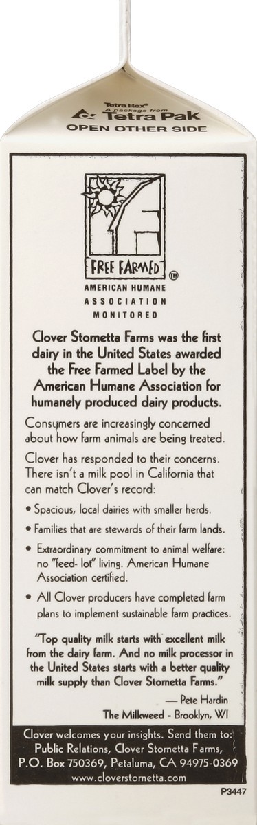 slide 4 of 4, Clover Sonoma Vitamin D Milk 1 qt, 1 qt