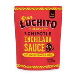 Gran Luchito Medium Chipotle Enchilada Sauce with Roasted Onion & Garlic 14 oz