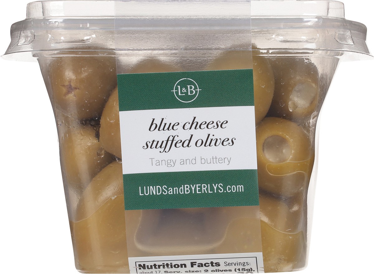 slide 10 of 13, Lunds & Byerlys Imported Greek Blue Cheese Stuffed Olives 9.2 oz, 9.2 oz