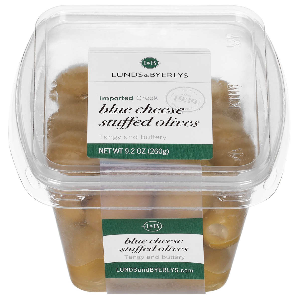 slide 1 of 13, Lunds & Byerlys Imported Greek Blue Cheese Stuffed Olives 9.2 oz, 9.2 oz