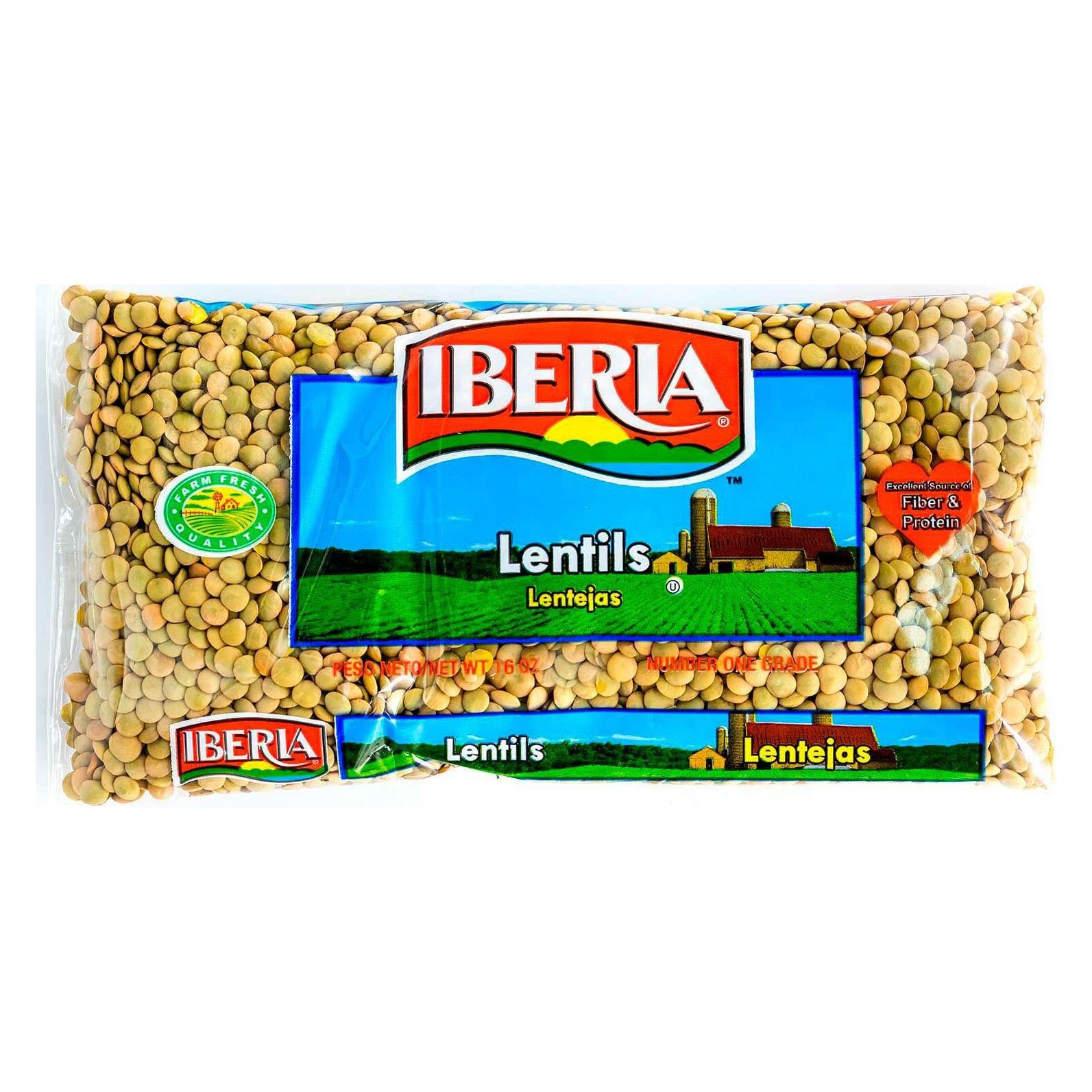 slide 1 of 1, Iberia Lentajas (Lentils) Bag, 1 lb