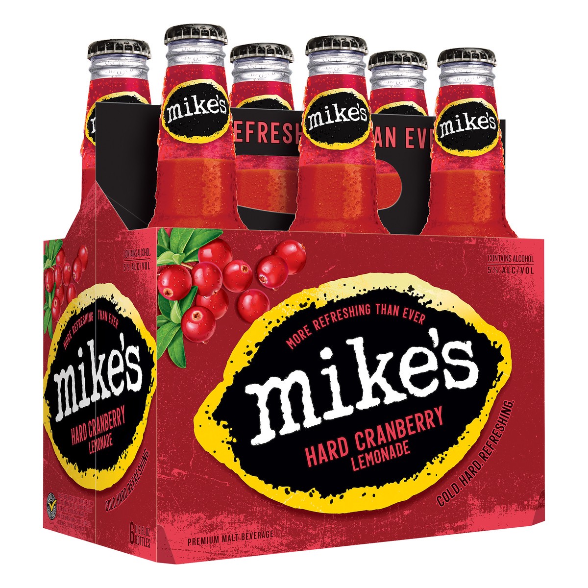 slide 3 of 7, Mike's Premium Malt Beverage Hard Cranberry Lemonade Beer 6 ea, 6 ct; 11.2 oz