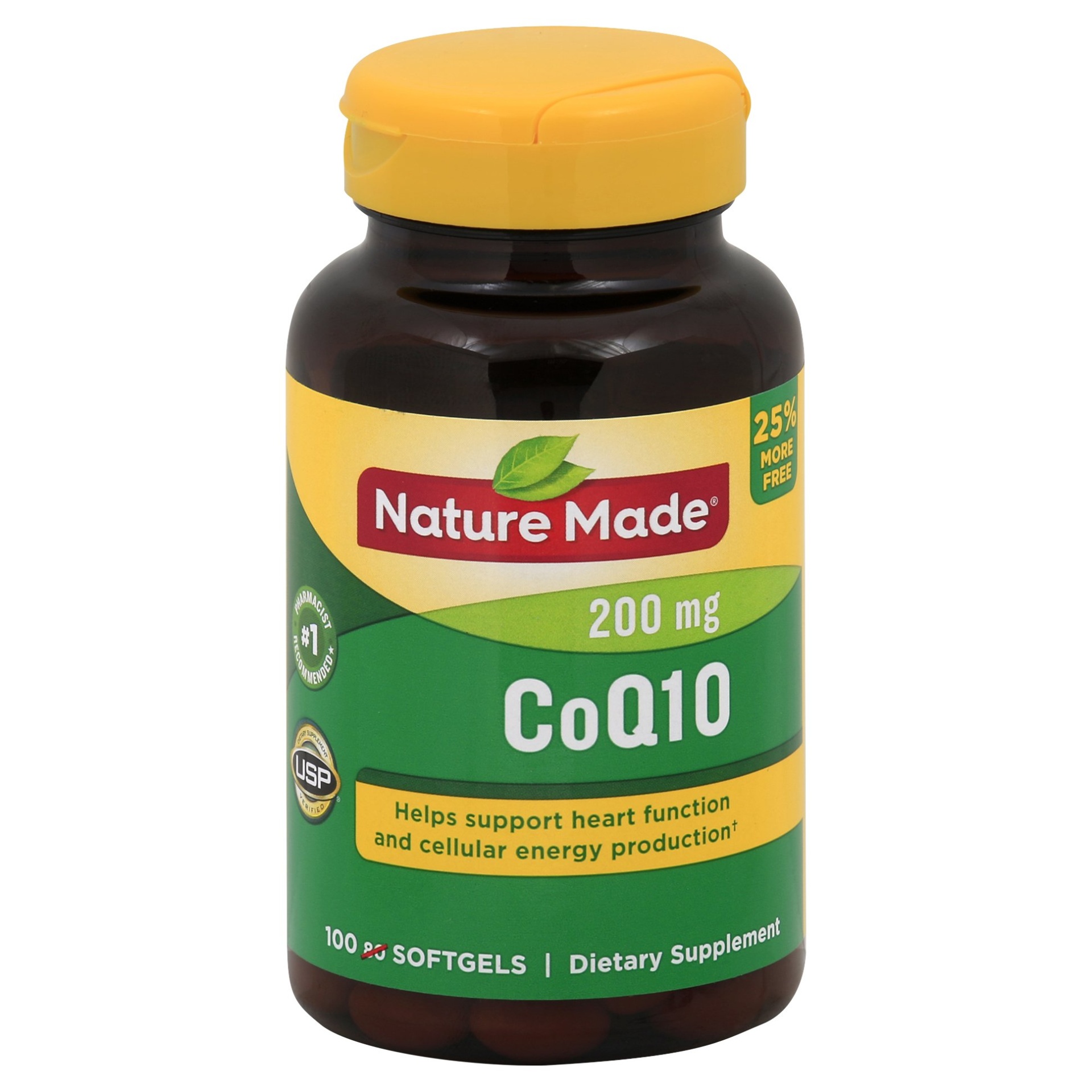slide 1 of 1, Nature Made CoQ10 Softgels, 100 ct; 200mg