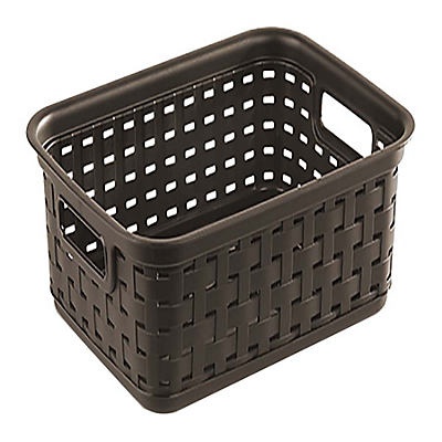 slide 1 of 1, Sterilite Small Weave Basket-Espresso, 1 ct