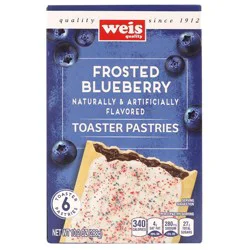 Weis Quality Frosted Blueberry Toaster Pastries