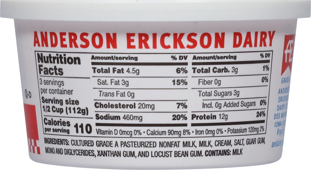 slide 10 of 11, AE Dairy 4% Milkfat Large Curd Cottage Cheese 12 oz, 12 oz