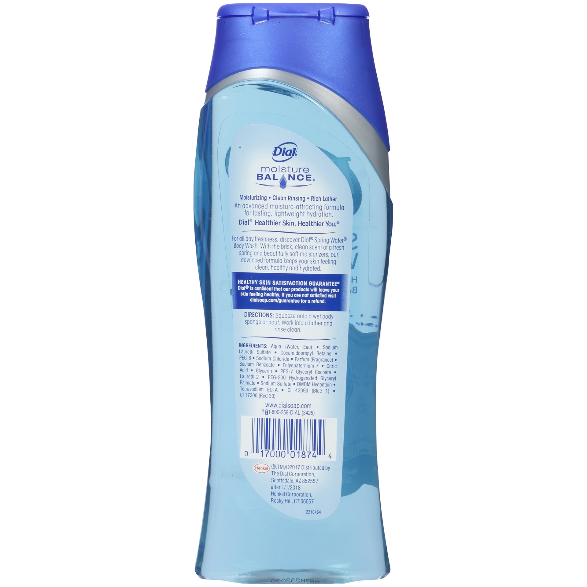 slide 4 of 5, Dial Body Wash Spring Water With Moisturizer, 16 fl oz