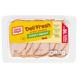 Oscar Mayer Deli Fresh Honey Smoked Turkey Breast, 16 oz Family Pack