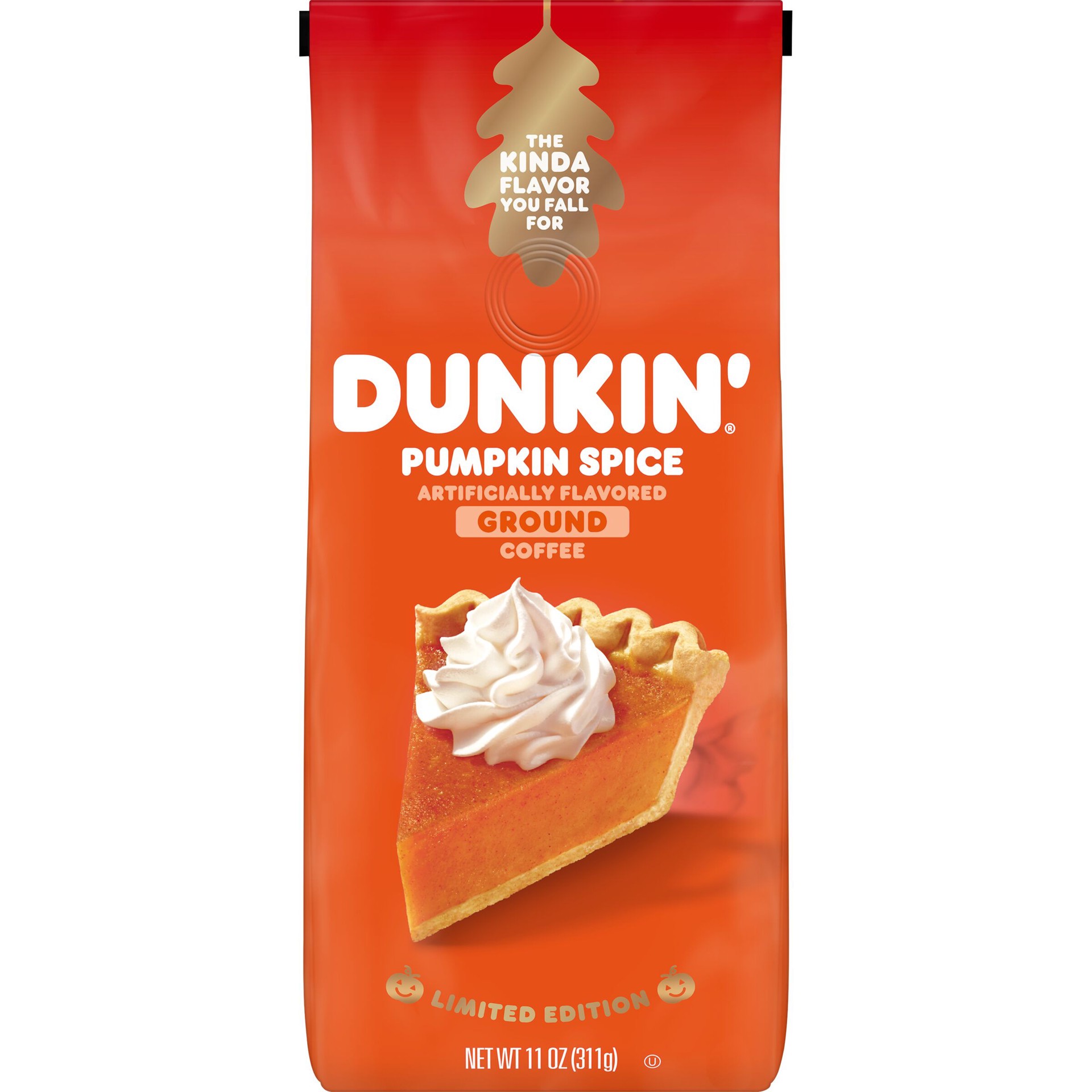 slide 1 of 6, Dunkin' Pumpkin Spice Ground Coffee, Limited Edition Fall Coffee- 11 oz, 11 oz