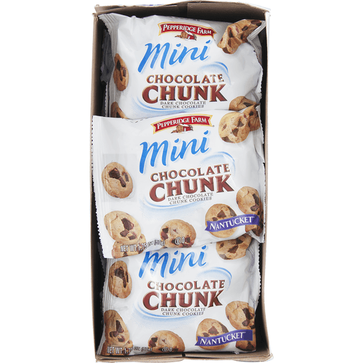 slide 4 of 9, Pepperidge Farm Mini Nantucket Chocolate Chunk Dark Chocolate, 9 ct