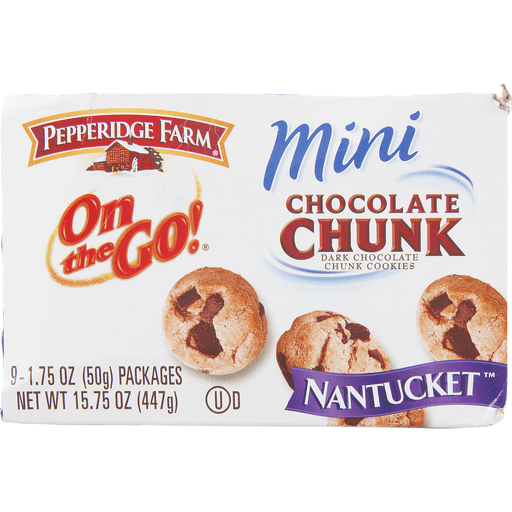 slide 9 of 9, Pepperidge Farm Mini Nantucket Chocolate Chunk Dark Chocolate, 9 ct