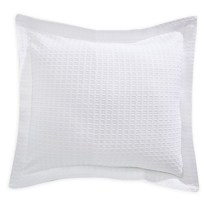 slide 1 of 2, Lamont Home Camelia Patterned European Pillow Sham - White, 1 ct