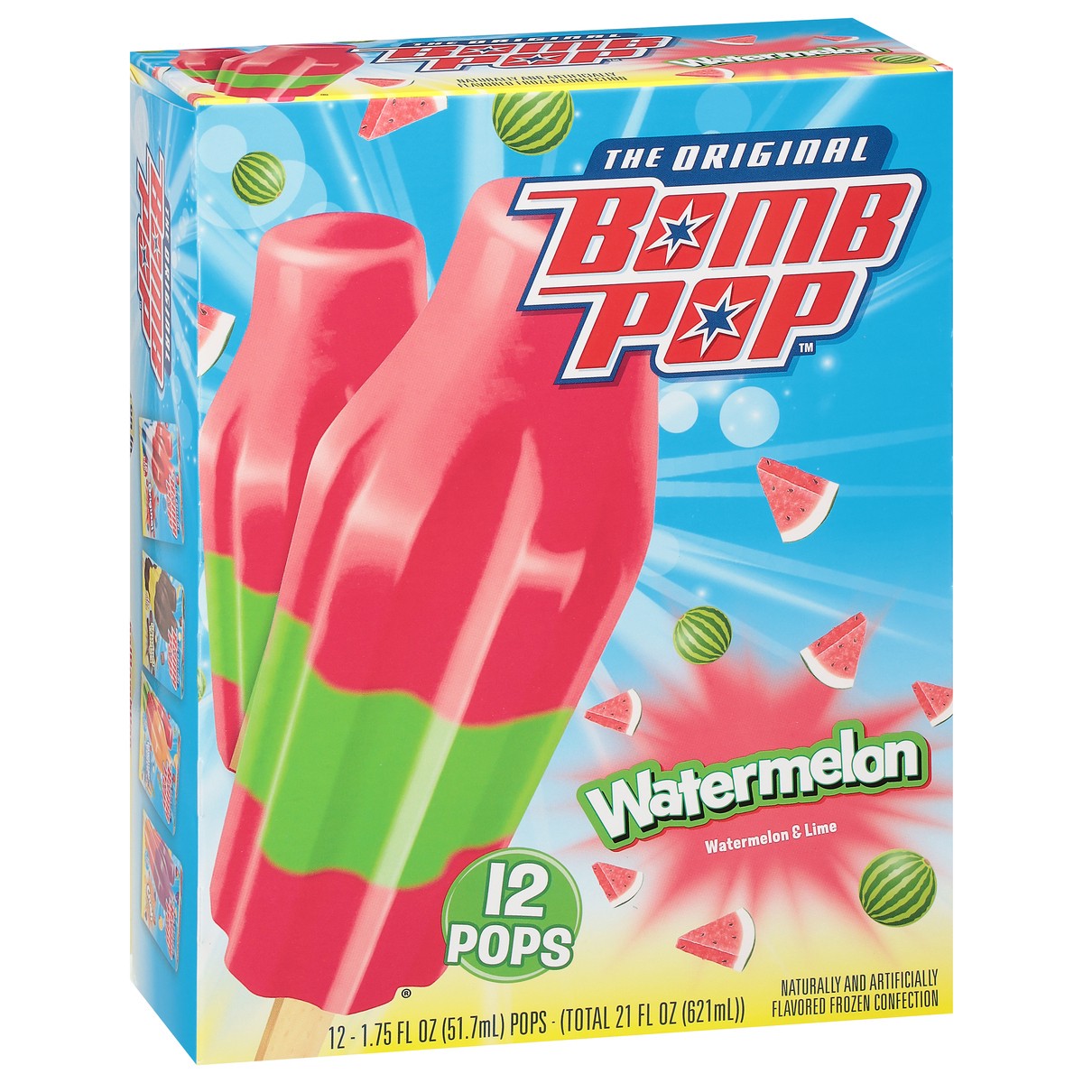 slide 8 of 9, Bomb Pop Watermelon Bar, 12 ct