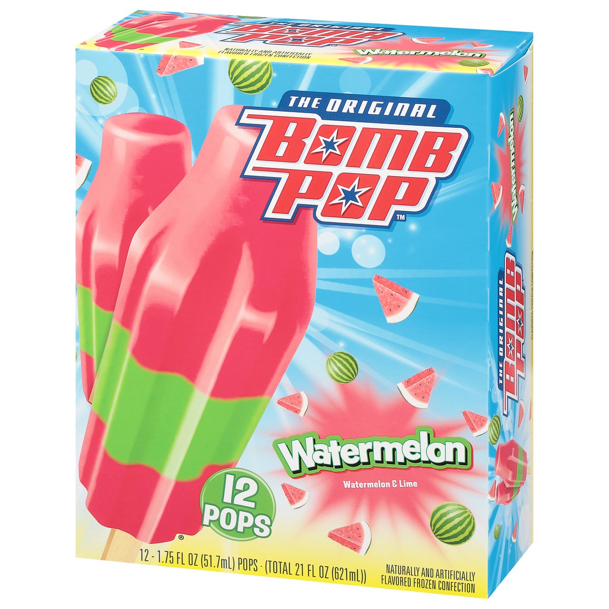 slide 3 of 9, Bomb Pop Watermelon Bar, 12 ct