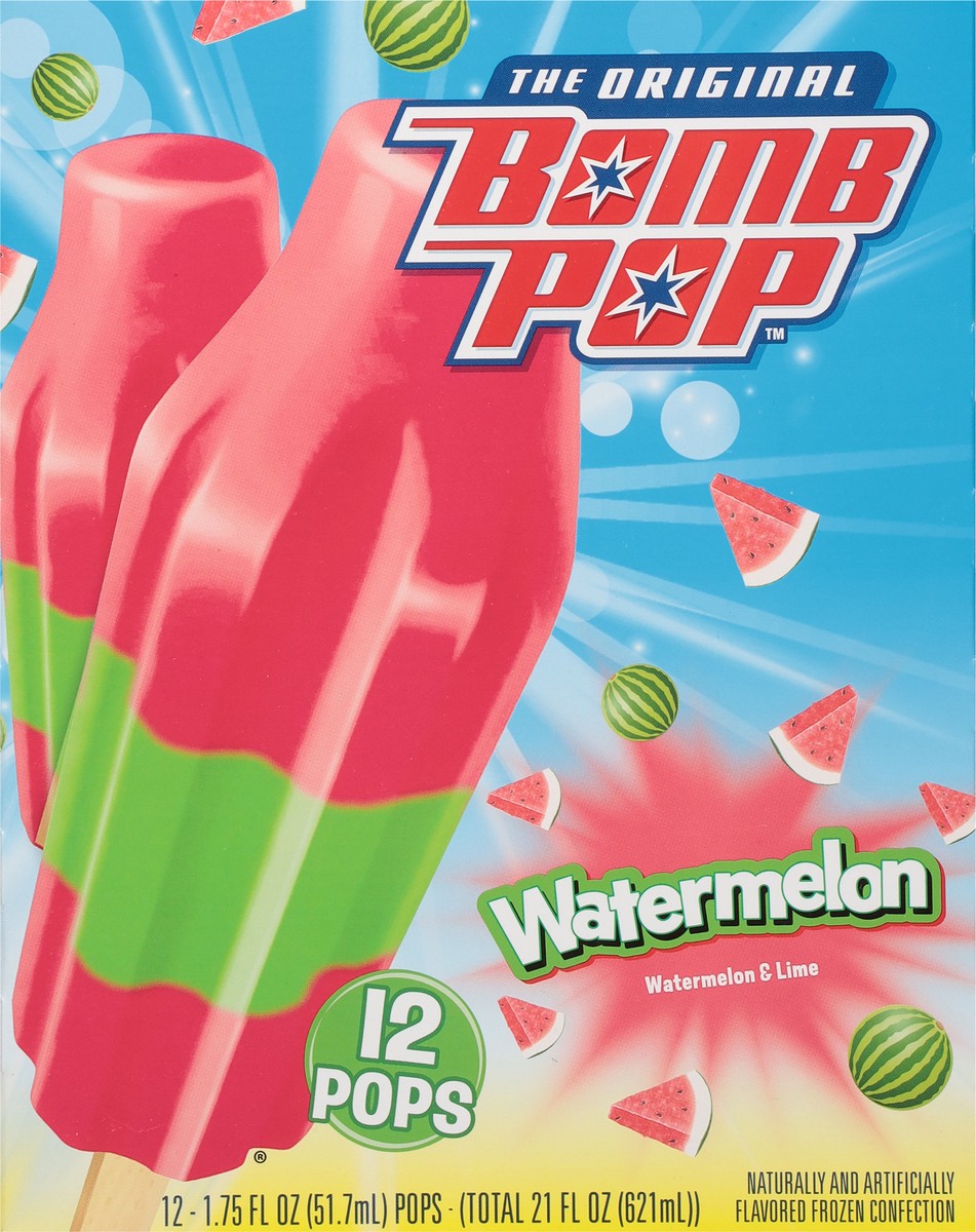 slide 4 of 9, Bomb Pop Watermelon Bar, 12 ct