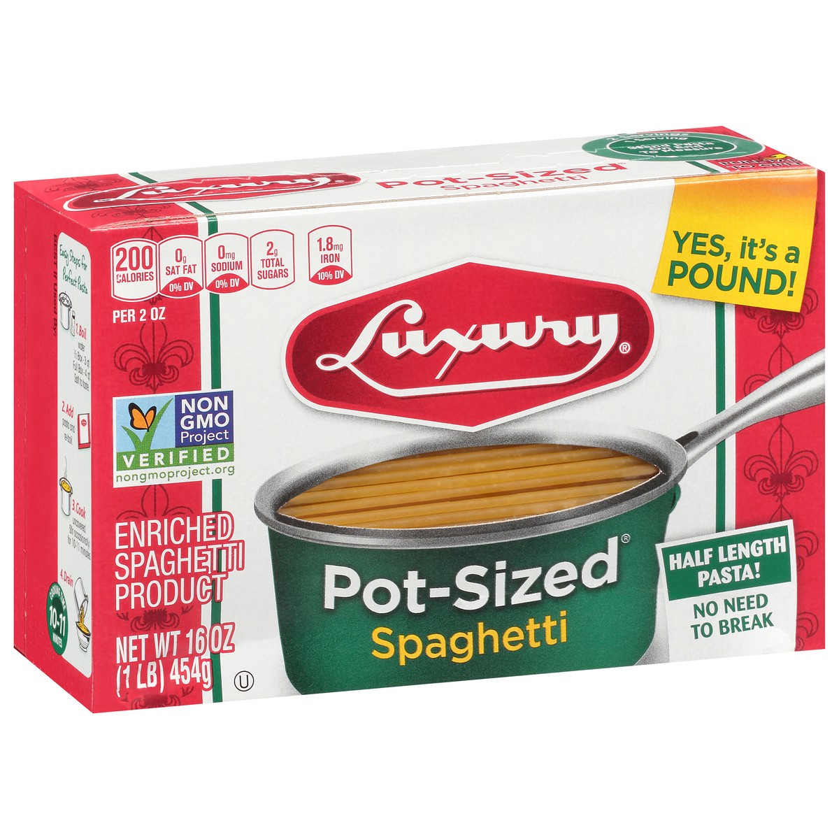 slide 8 of 14, Luxury Pot-Sized Spaghetti 16 oz, 16 oz