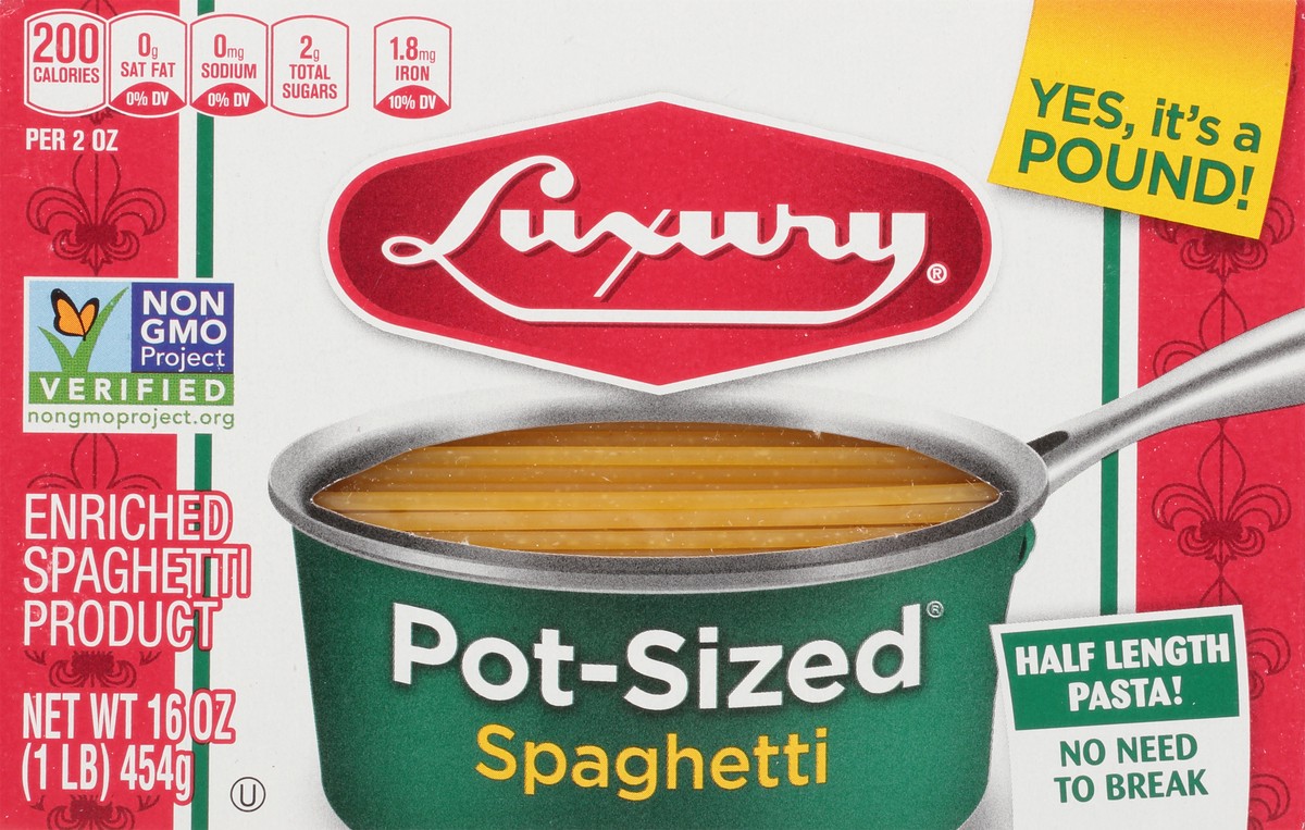 slide 1 of 14, Luxury Pot-Sized Spaghetti 16 oz, 16 oz