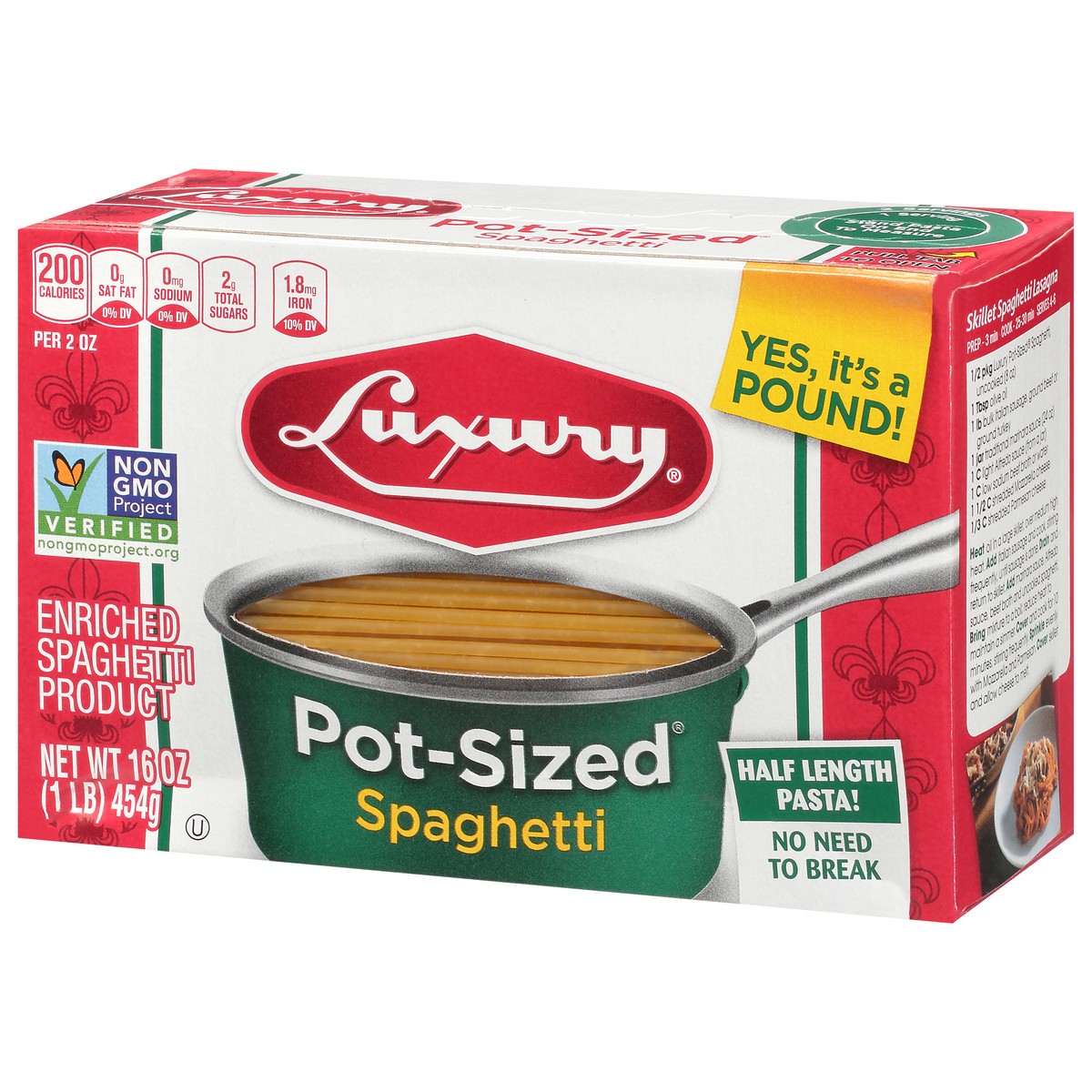 slide 7 of 14, Luxury Pot-Sized Spaghetti 16 oz, 16 oz