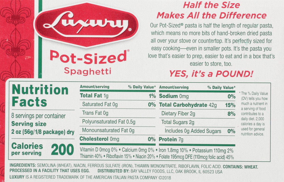 slide 11 of 14, Luxury Pot-Sized Spaghetti 16 oz, 16 oz