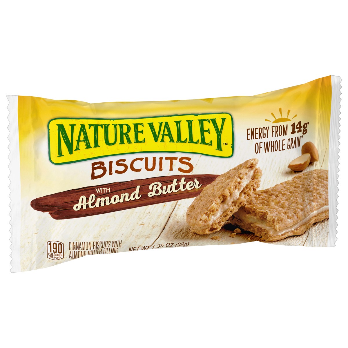 slide 3 of 9, Nature Valley Biscuits with Almond Butter, 1.35 oz