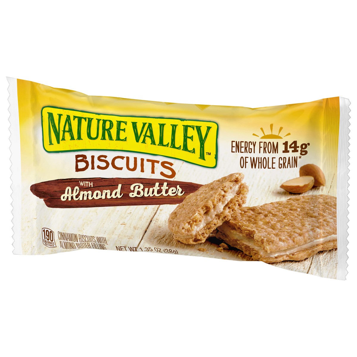 slide 7 of 9, Nature Valley Biscuits with Almond Butter, 1.35 oz