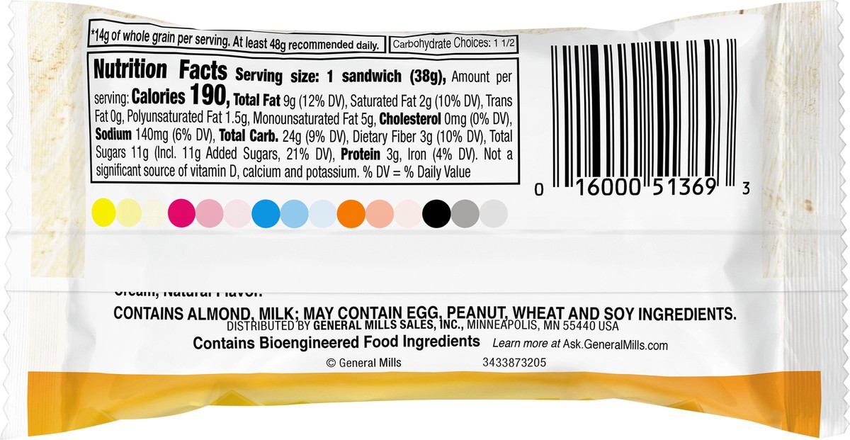 slide 2 of 9, Nature Valley Biscuits with Almond Butter, 1.35 oz