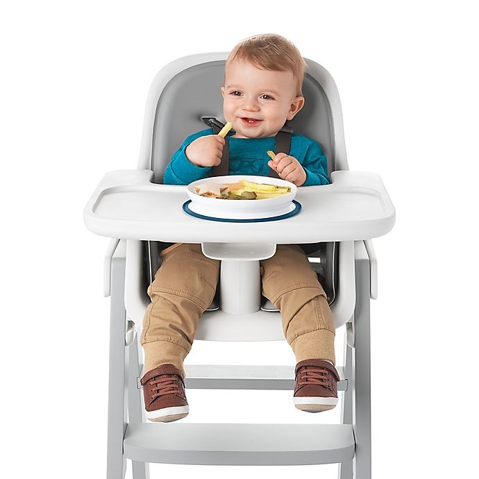 slide 4 of 8, OXO Tot Stick & Stay Plate - Navy, 1 ct