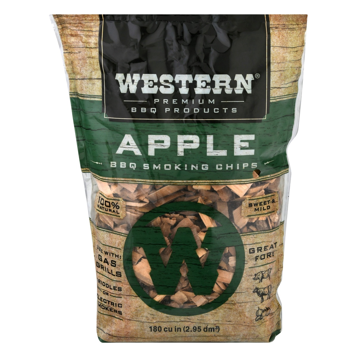 slide 1 of 2, Western Apple Smoking Chips, 2.94 liter