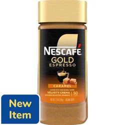 Nescafe Gold Instant Espresso Caramel Flavor Jar