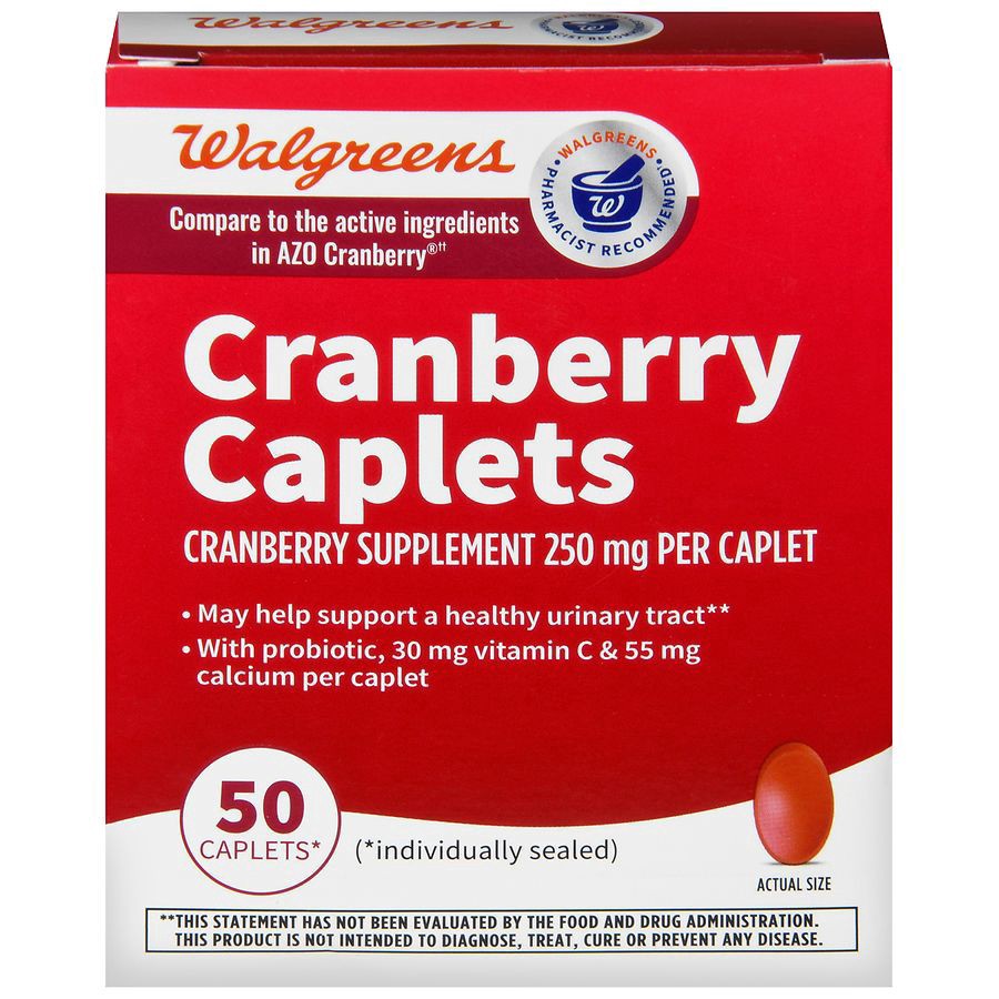 slide 1 of 5, Walgreens Cranberry Urinary Tract Health Caps, 50 ct