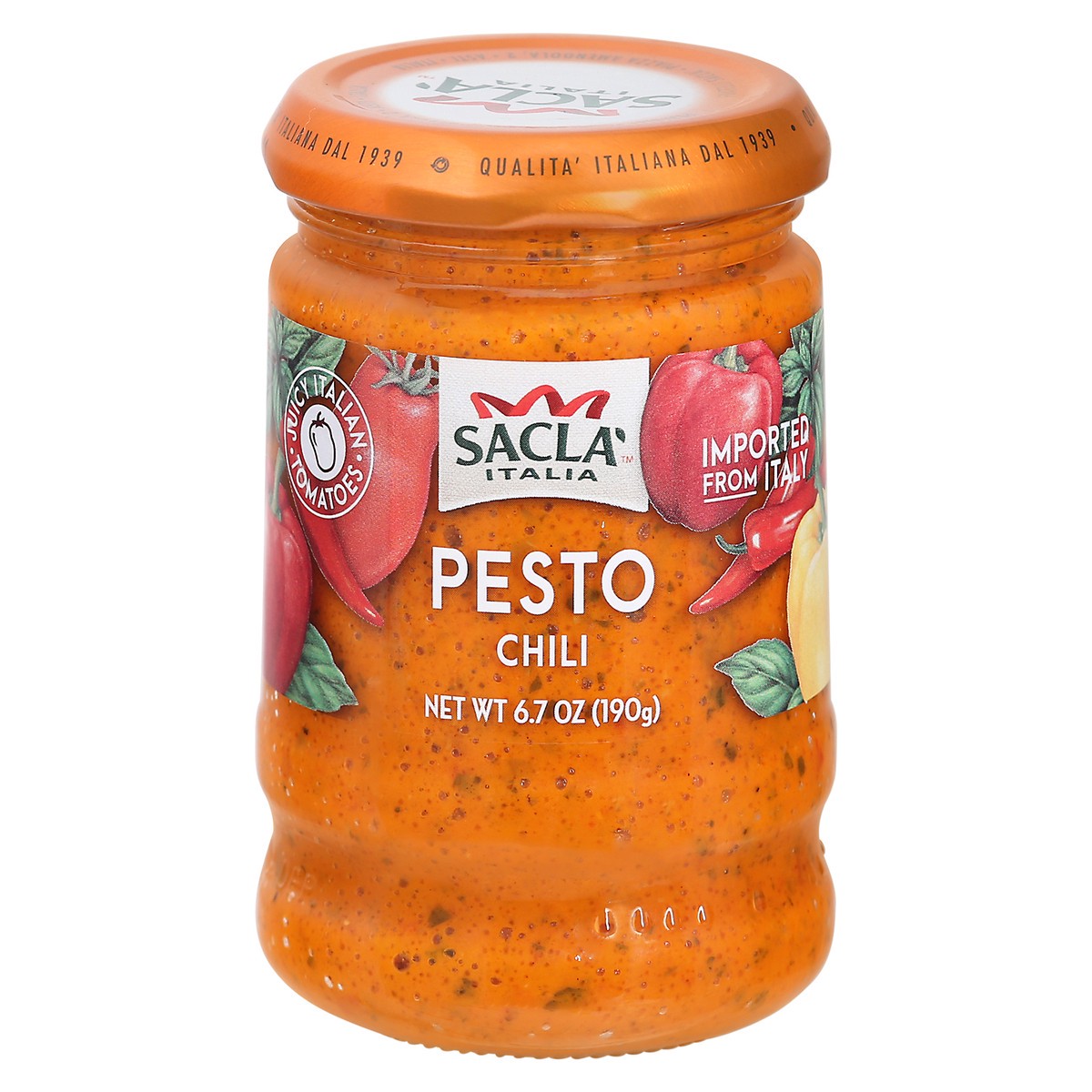 slide 5 of 14, Sacla Italia Pesto Chili 6.7 oz, 
