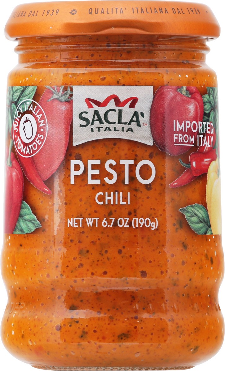 slide 6 of 14, Sacla Italia Pesto Chili 6.7 oz, 