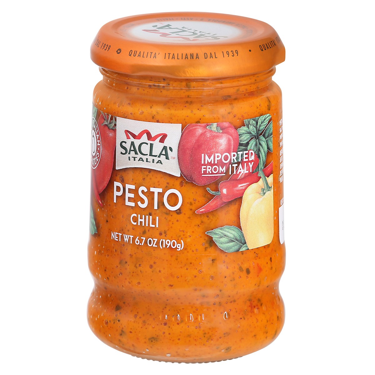 slide 7 of 14, Sacla Italia Pesto Chili 6.7 oz, 