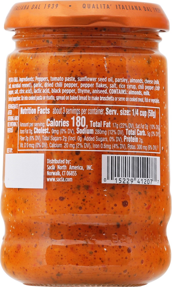 slide 9 of 14, Sacla Italia Pesto Chili 6.7 oz, 