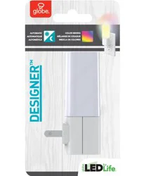 Globe Electric Designer Cylinder Led Color Changing Night Light