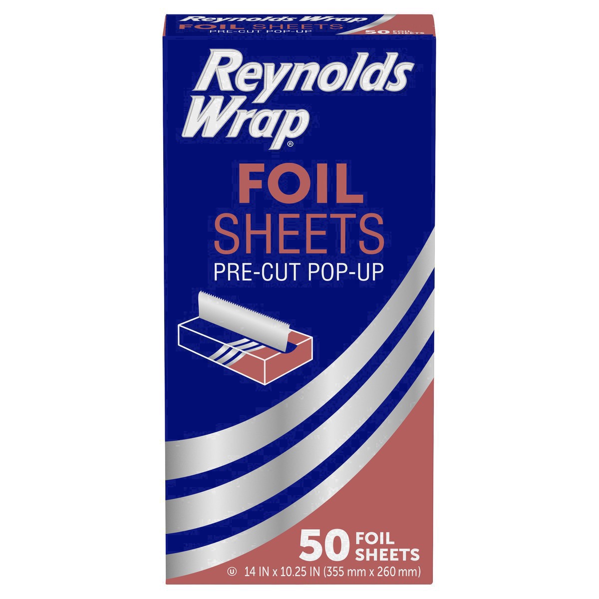 slide 38 of 53, Reynolds Kitchens 14 In x 10.25 In Pre-Cut Pop-Up Foil Sheets 50 ea, 50 ct