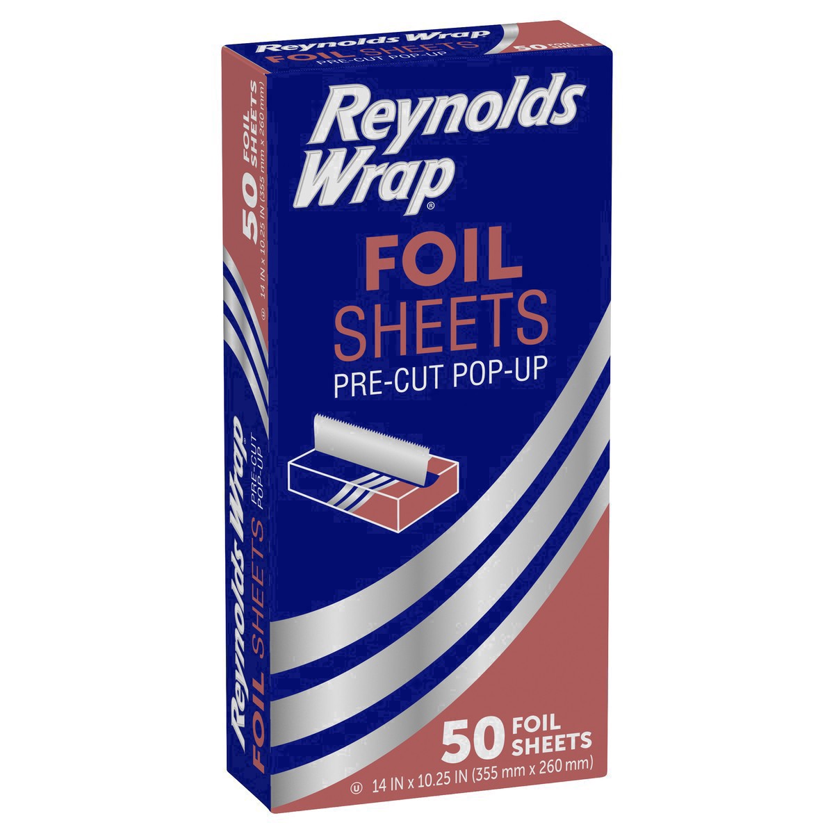 slide 34 of 53, Reynolds Kitchens 14 In x 10.25 In Pre-Cut Pop-Up Foil Sheets 50 ea, 50 ct